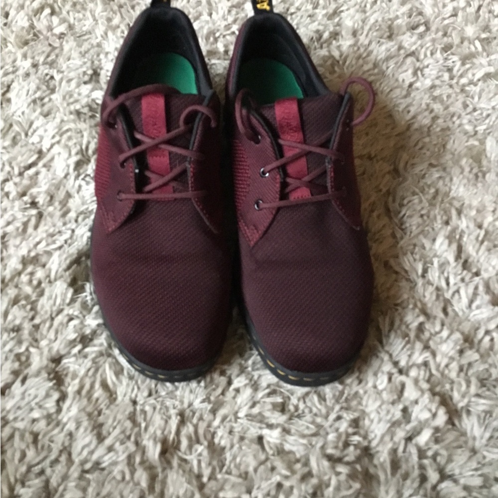 Dr.Marten  Knit Burgundy Lace-Up Shoes size 10 M